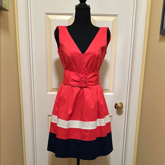 kate spade Dresses & Skirts - Kate Spade Red, Blue and White Fit and Flare Mini Dress